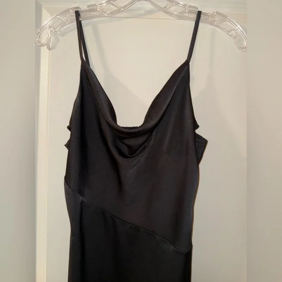 Black Silk Dress - Picture 1 of 6